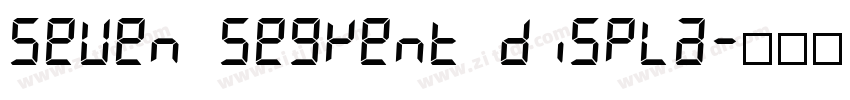 Seven Segment Displa字体转换